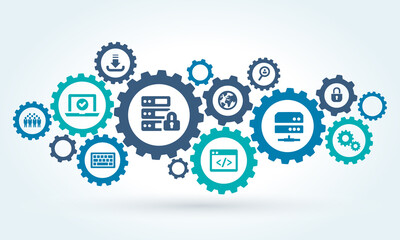 software engineering or programming vector illustration.