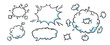 © liu_miu - Comic booms and bangs. Blast and burst clouds for surprising and explosive events. Vector illustartion isolated in white background