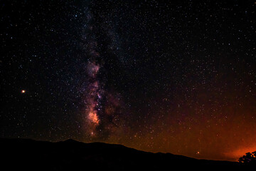 Poster - Beautiful view of the night sky with stars.