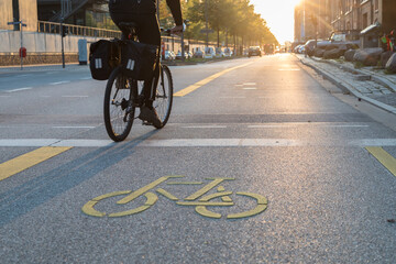 Wall Mural - Pop-Up-Bikelane