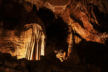 Wall Mural - Scallop decorations in the cave.