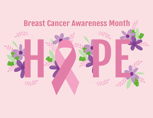 Canvas Print - breast cancer awareness month