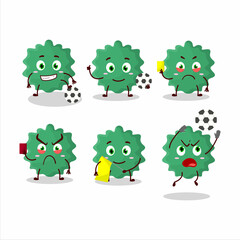 Sticker - Haploviricotina cartoon character working as a Football referee