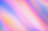Fototapeta Kwiaty - Abstract pink pastel holographic blurred grainy gradient background texture. Colorful digital grain soft noise effect pattern. Lo-fi multicolor vintage retro design.