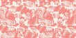 © NinjaCodeArtist - Seamless two tone hand drawn brushed effect pattern border swatch. High quality illustration. Collage of minimal drawings arranged in a seamless pattern with fabric texture overlay. Rough scribble.