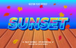 © nawaittgraph - Text effect sunset gradient style autumn season background