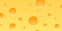 Cheese Yellow Background Realistic Illustration