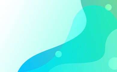 Wall Mural - soft blue fluid waves background for banner design template for business promotion. vector