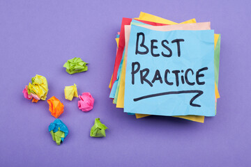 Best practice business concept