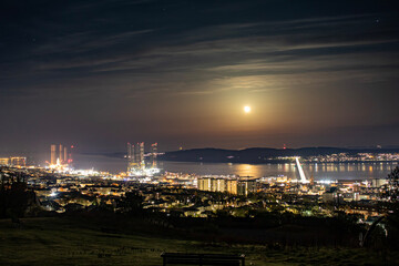 Wall Mural - port at night