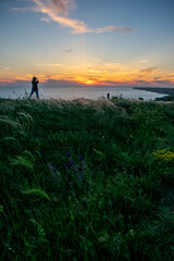 Wall Mural - Sunset at Cape Fiolent. Black Sea. Crimea