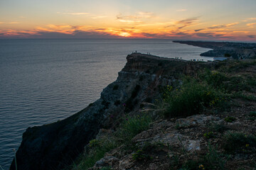 Wall Mural - Sunset at Cape Fiolent. Black Sea. Crimea