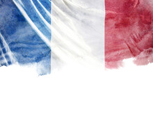 Grunge Flag Of France Background