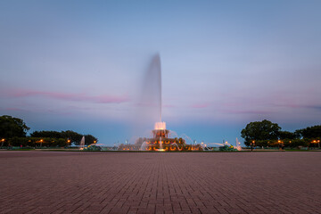 Wall Mural - Buckingham Fountain at Sunset