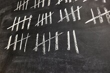 Chalk Tally Chart Counting