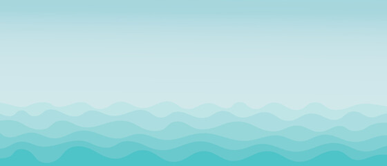 Wavy background in blue color, sea and ocean texture. Modern splash design, place for text.