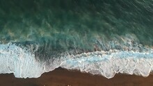 Drone View Of Sea Tides