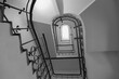 An atmospheric staircase in a pre-war Warsaw tenement house
