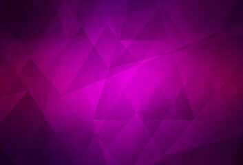 Dark Purple vector polygon abstract backdrop.