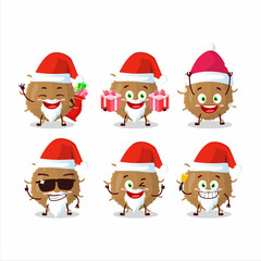 Sticker - Santa Claus emoticons with beta coronavirus cartoon character