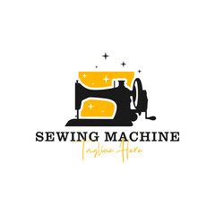 Wall Mural - shirt sewing machine inspiration illustration logo