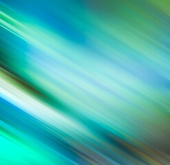 Wall Mural - abstract gradient fluorescent green stripes motion blur diagonal cyan lines background