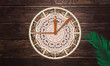 3d wooden floral multilayer clock .colorful. 
gorgeous, modern, new, excellent home decoration, wall decoration,  special days decoration.  