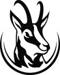Head of Chamois Buck (Mountain Goat) Logo