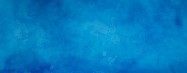 Wall Mural - abstract blue background texture with old grunge border in dark sponged design with light center, stormy sky concept