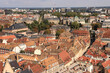 Straßburger Vielfalt; Blick vom Münster über die Altstadt entlang der Rue des Juifs zur Neustadt und weiter zum Europaviertel