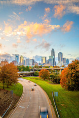 charlotte city downtown skyline cityscape of north carolina