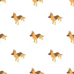 Wall Mural - Shepherd dog pattern seamless background texture repeat wallpaper geometric vector