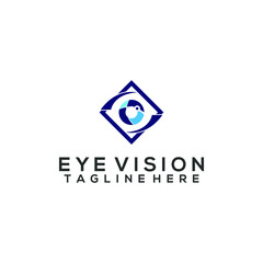 Eye logo concept vector isolated in white background