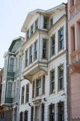 Canvas Print - Facade of a residential building