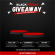 Black Friday Giveaway Template For Social Media