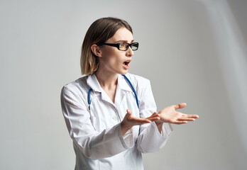 Wall Mural - nurse in a white robe health care Professional