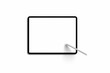 © M. NAZAR - Tablet screen  mockup view on white backgrounds