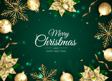 Merry Christmas Sale Banner Template. Greeting Card, Banner, Poster, Header For Website