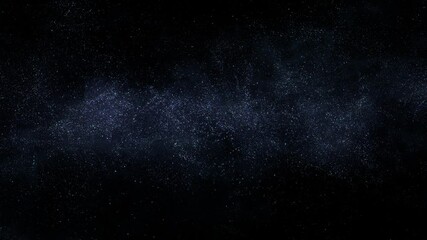 Wall Mural - dark space and bright stars background flight seamless animation