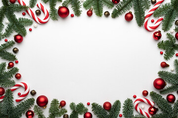 Wall Mural - white background for christmas design