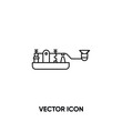 Morse code vector icon. Modern, simple flat vector illustration for website or mobile app.Morse alphabet symbol, logo illustration. Pixel perfect vector graphics	