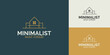 Minimalist Real Estate Logo Design with Linear Style