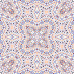  Navajo repeating ornament graphic design. Oriental geometric texture. Tile print in ethnic style.