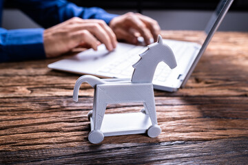 Trojan Horse Computer Virus Crime Attack