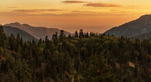 California San Bernardino National Forest Mountains Sunset