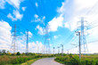© thanapun - high voltage power pylon against blue sky