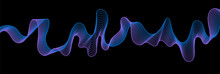 Blue Purple Abstract Neon Soundwaves Concept Background. Vector Design
