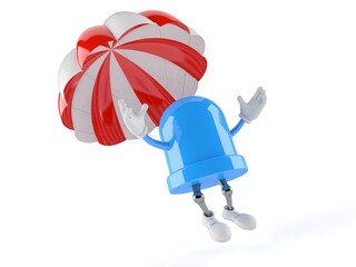 Poster - LED character with parachute