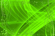 canvas print picture - Weihnachten Hintergrund Abstrakt grün weiß silber gold hell dunkel Sterne und Schneeflocken Spiralen mit Linien und Wellen