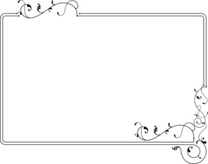 Naklejka na meble Frame Border Decorative Design